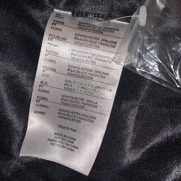 Volcom Fuzzy Wool Plaid Pea Coat Jacket - Picture 8 of 8